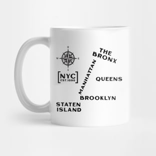 Minimalist NYC (Black) Mug